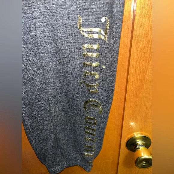 Juicy Couture Gray Sweat Joggers 2x - Picture 2 of 4